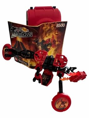 35 Technics Red and Black ThrowBots 8500 Action Figure Playset